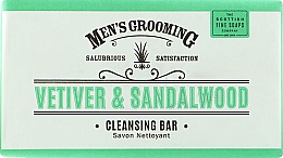 Мило для душу "Ветивер і сандал" - Scottish Fine Soaps Vetiver and Sandalwood Men's Cleansing Bar Soap — фото N1