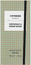 Notebook Fragrances Patchouly & Cedar Wood - Туалетная вода — фото N2