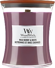 Ароматична свічка у склянці - Woodwick Hourglass Candle Wild Berry & Beets — фото N3