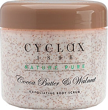 Парфумерія, косметика Скраб для тіла "Cocoa Butter & Walnut" - Cyclax Nature Pure Cocoa Butter & Walnut Exfoliating Body Scrub