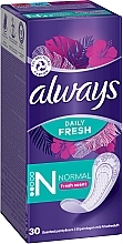 Ежедневные прокладки "Свежий аромат", 30 шт. - Always Daily Fresh Normal — фото N3