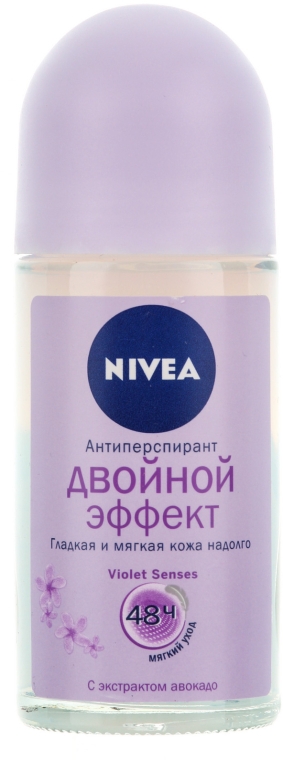 Дезодорант кульковий антиперспірант - NIVEA Double Effect Deodorant Roll-On — фото N1