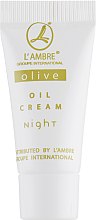 Парфумерія, косметика Нічний крем для обличчя - Lambre Olive Oil Line Oil Cream Night (пробник)