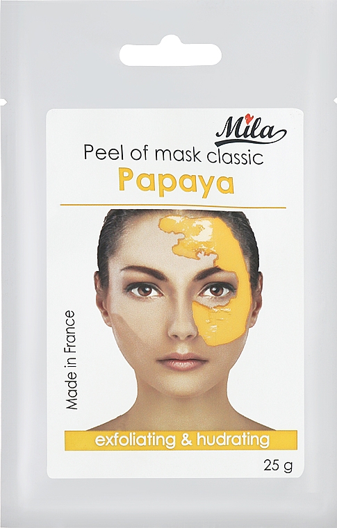 Маска альгінатна класична порошкова "Пяпая" - Mila Mask Peel Off Papaya — фото N1