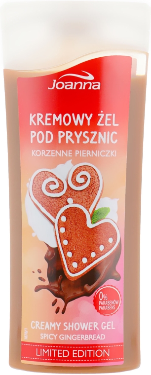 Кремовий гель для душу, з ароматом імбирного печива - Joanna Creamy Shower Gel Spicy Gingerbread