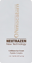 Парфумерія, косметика Нічний крем для зони навколо очей, з кофеїном - ONmacabim Neutrazen Caffebeen Eye Cream (пробник)
