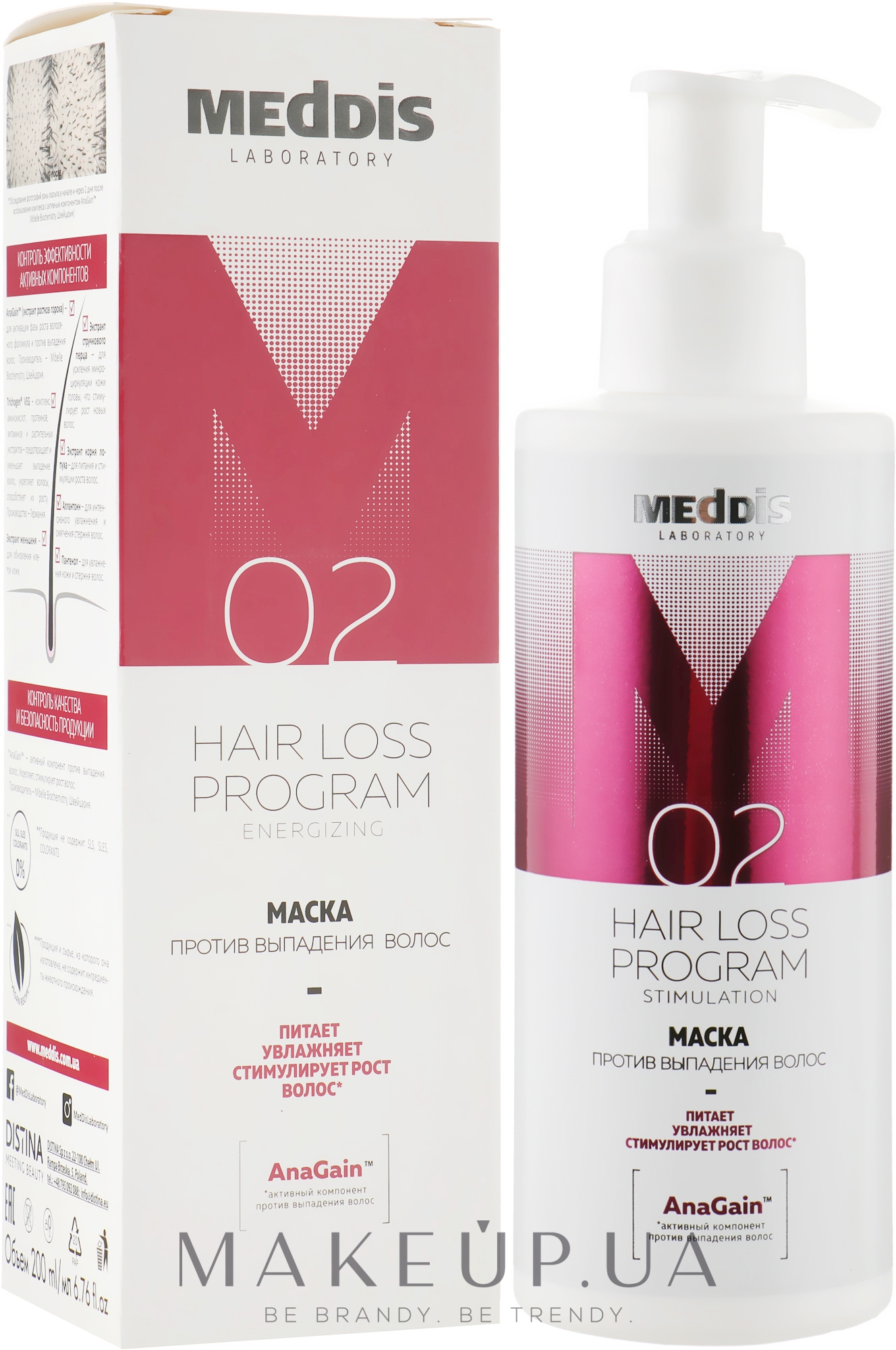Маска проти випадіння волосся - Meddis Hair Loss Program Stimulation Mask — фото 200ml