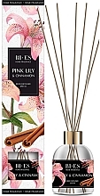 Парфумерія, косметика Аромадифузор "Рожева лілія й кориця" - Bi-Es Home Fragrance Pink Lily & Cinnamon Reed Diffuser