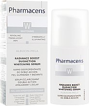 Інтенсивна відбілювальна сироватка для обличчя - Pharmaceris W Radiance Boost Duoaction Whitening Serum — фото N1
