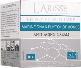 Крем против морщин с морской ДНК и фитогормонами, 60+ - L`arisse Marine Dna & Phytohormones — фото N3