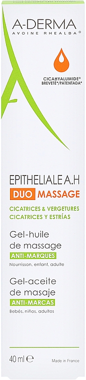 Массажное гель-масло для шрамов и растяжек - A-Derma Epitheliale AH Massage — фото N2