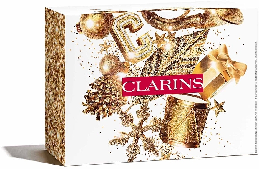 Набір - Clarins Double Serum & Nutri-Lumiere Holiday (ser/50ml + n/cr/15ml + d/cr/15ml + pouch) — фото N6