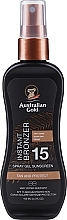 Спрей-гель для засмаги з бронзатором - Australian Gold Spray Gel Sunscreen with Instant Bronzer SPF 15 — фото N1