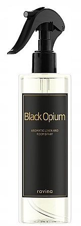 Ароматичний освіжувач повітря "Black Opium", спрей - Ravina Room Spray — фото N1