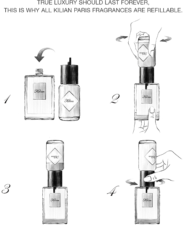 Kilian Paris Sacred Wood Refill - Набір (refill/50ml + funnel + dropper + vial/7.5 ml + spray) — фото N4