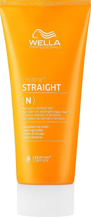 Крем для выпрямления нормальных и непослушных волос - Wella Professionals Creatine+ Straight N