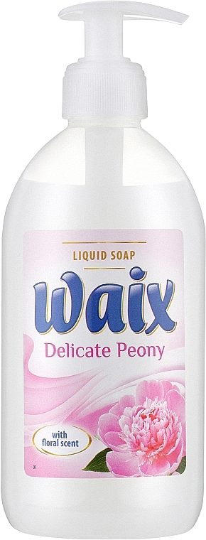 Рідке мило "Ніжна півонія" - Waix Liquid Soap Delicate Peony — фото N1