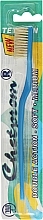 Парфумерія, косметика Зубна щітка з натуральною щетиною №47, блакитна - Chetprom Double Action Soft Medium