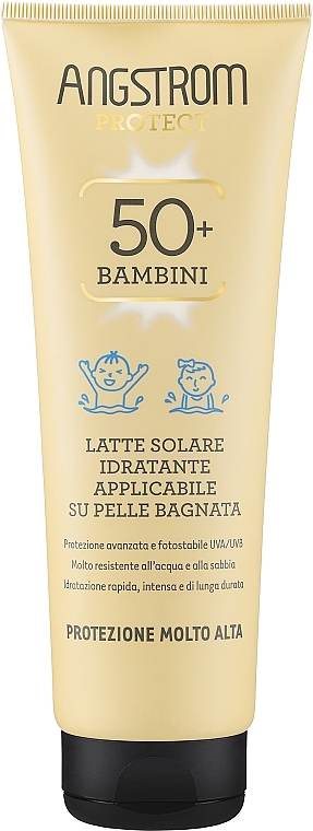 Солнцезащитное молочко для влажной кожи - Angstrom Kids Protect Sun Milk For Wet Skin SPF50+ — фото N1