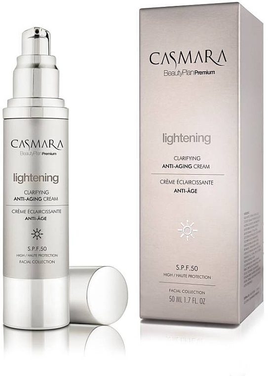 Осветляющий антивозрастной крем SPF50 - Casmara Lightening Clarifuing Anti-Aging Cream — фото N1