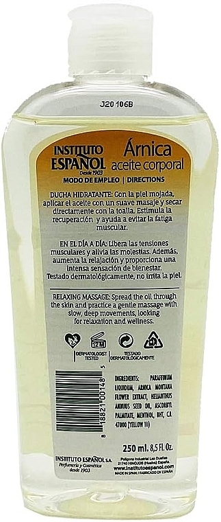 Масло для тела - Instituto Espanol Arnica Body Oil — фото N2