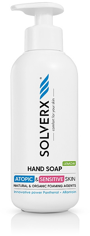 Рідке мило для рук "Лайм" - Solverx Hand Soap Lemon — фото N1