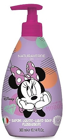 Жидкое мыло для детей "Минни Маус" - Naturaverde Kids Disney Minnie Mouse Liquid Soap — фото N1