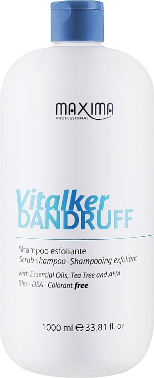 Шампунь-скраб от перхоти - Maxima Vitalker Dandruff Exfoliating Shampoo — фото N1