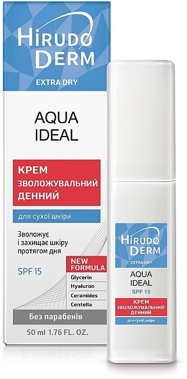 Зволожуючий денний крем - Hirudo Derm Aqua Ideal
