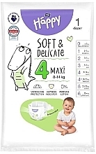 Детские подгузники 8-14 кг, размер 4 Maxi, 1 шт - Bella Baby Happy Soft & Delicate — фото N1