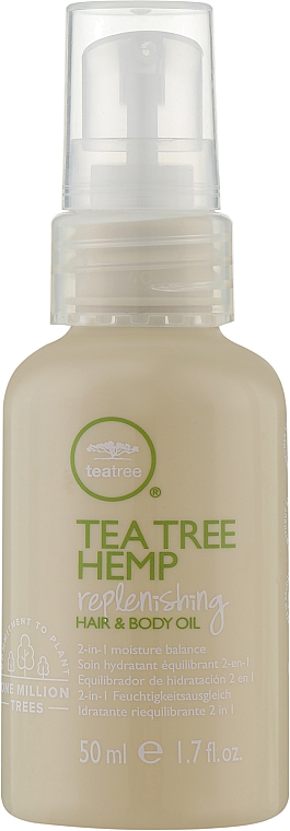 Живильна олія для волосся й тіла - Paul Mitchell Tea Tree Hemp Replenishing Hair & Body Oil — фото N1