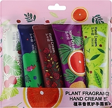 Набор кремов для рук - Bioaqua Plant Fragrance Hand Cream Set (h/cr5x30g) — фото N1