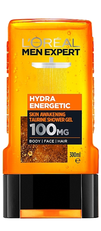 УЦІНКА Пробуджуючий гель для душу з таурином - L'Oreal Paris Men Expert Hydra Energetic Taurine Shower Gel * — фото N1