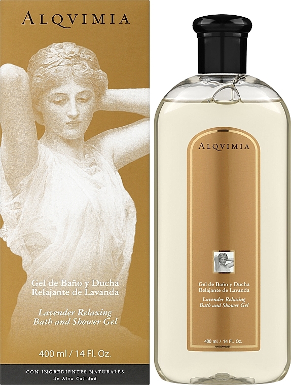 Гель для душа - Alqvimia Relaxing Lavender Bath and Shower Gel — фото N2