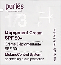 Духи, Парфюмерия, косметика Депигментирующий крем - Purles Depigment Cream SPF50 + (пробник)