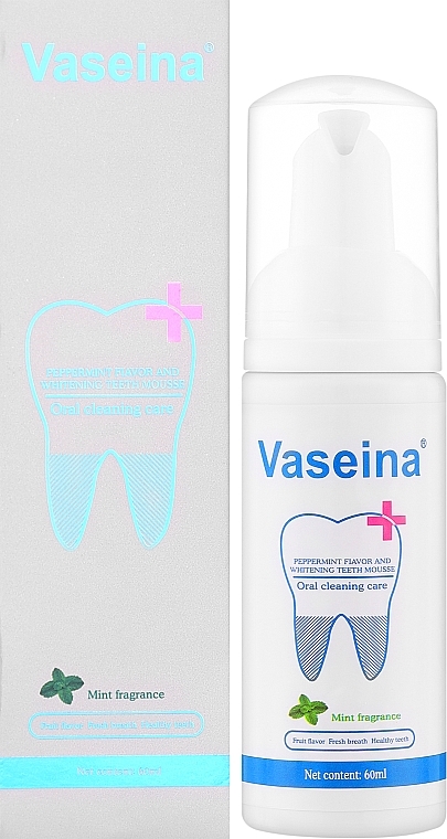 Отбеливающая пенка для зубов - Vaseina  — фото N2