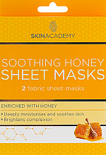 Парфумерія, косметика Заспокійлива медова маска для обличчя - Skin Academy Soothing Honey Sheet Mask *