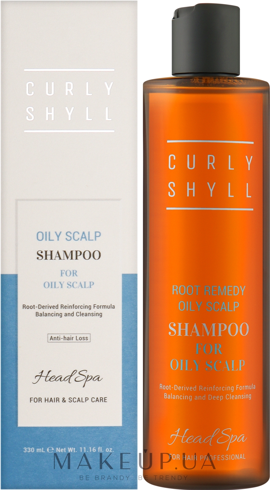 Шампунь для шкіри голови, схильної до жирності - Curly Shyll Root Remedy Oily Scalp Shampoo — фото 330ml