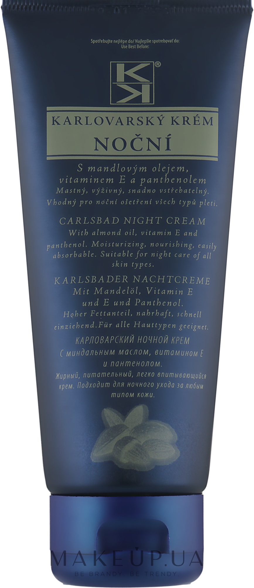 Ночной крем для лица - Vridlo Карловарська косметика Carlsbad Night Cream — фото 80ml