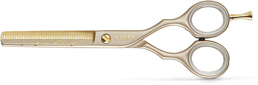 Філірувальні ножиці з половинним лезом, золоті - Kiepe Scissors Blending Luxury Gold-Gold 5,5 — фото N1