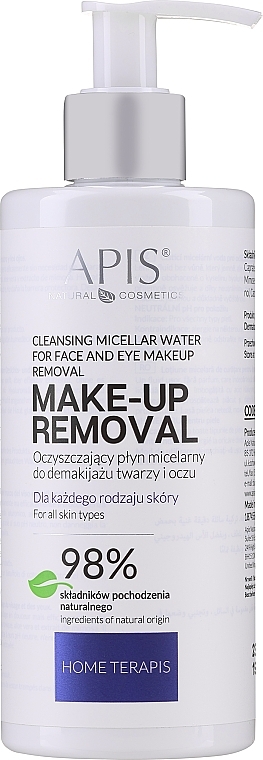 Мицеллярный флюид для снятия макияжа - APIS Professional Home TerApis Smoothing Cleansing Micellar Fluid — фото N3