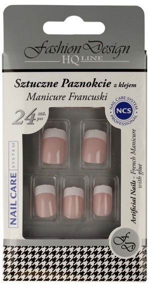 Накладные ногти "Французкий маникюр", 77968 - Top Choice Fashion Design — фото N1