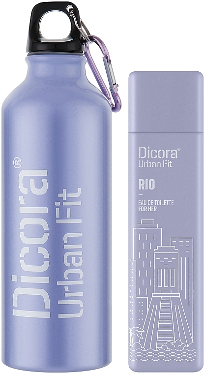 Dicora Urban Fit Rio - Набор (edt/100ml + bottle/1pc + box/1pc) — фото N2