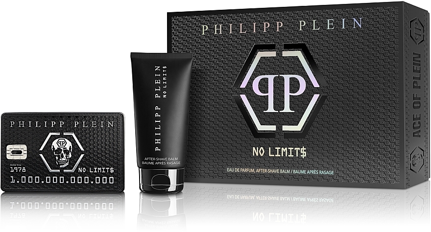 Philipp Plein No Limits - Набор (edp/50ml + aft/sh/balm/50ml) — фото N1