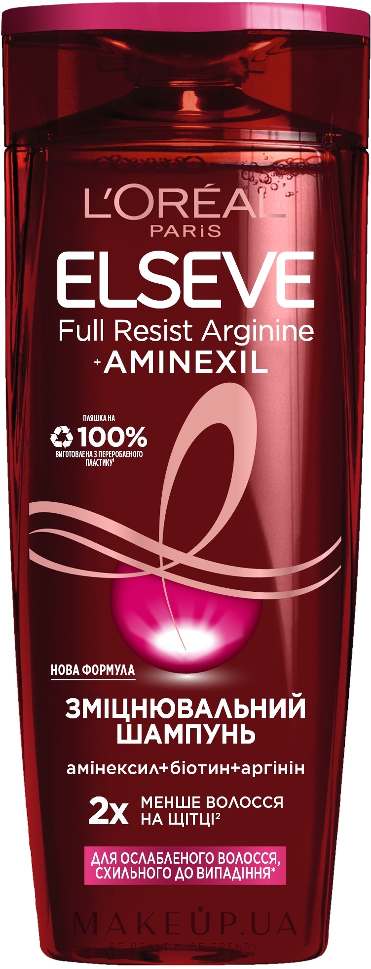 Шампунь "Аргінін+Амінексил" для ослабленого волосся, схильного до випадіння - L'Oreal Paris Elseve Shampoo — фото 250ml