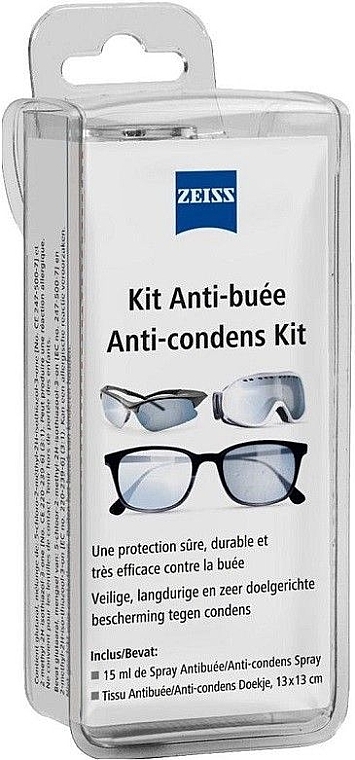 Набір для захисту від запотівання окулярів - Zeiss Anti-Fog Condensation For Glasses — фото N1