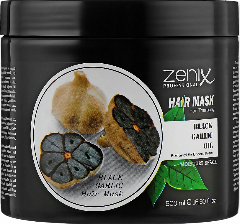 Маска для волосся з екстрактом чорного часнику - Zenix Black Garlic Oil Hair Mask — фото N1