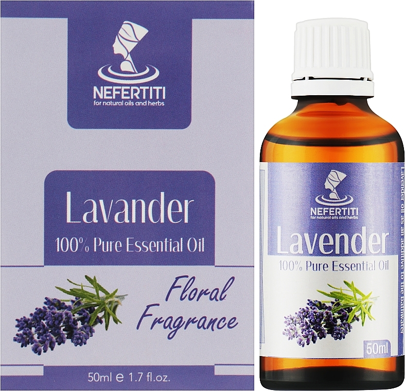 Эфирное масло лаванды - Nefertiti Lavender 100% Pure Essential Oil — фото N2