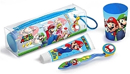 Набор - Lorenay Super Mario ( toothpaste/75ml + toothbrush + cup + bag) — фото N1