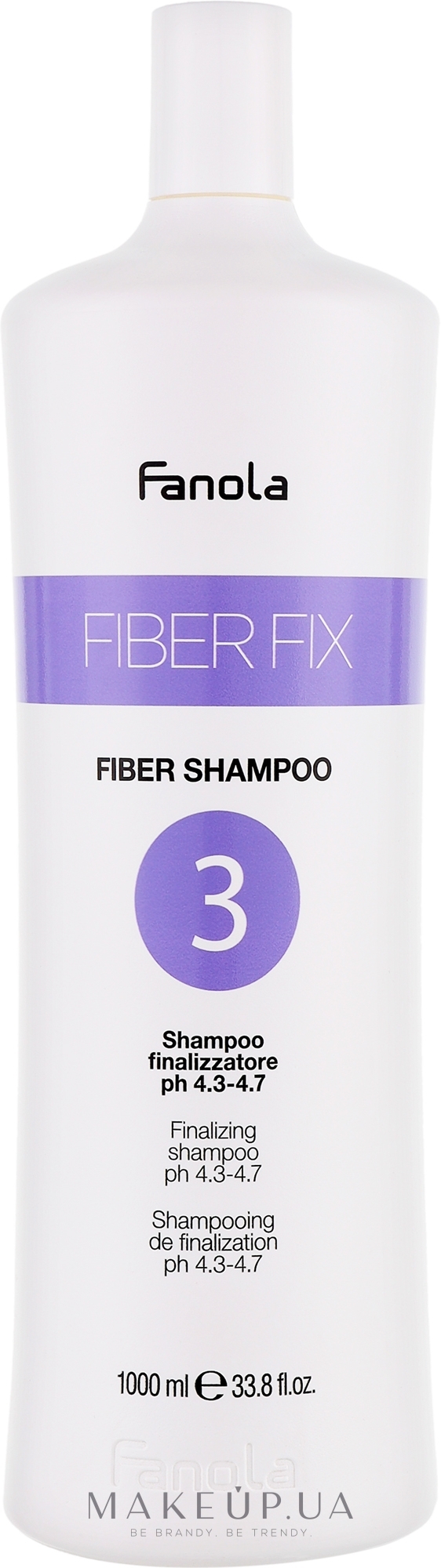 Шампунь для волосся - Fanola Fiber Fix Shampoo 3 Finalizing pH 4.3-4.7 — фото 1000ml